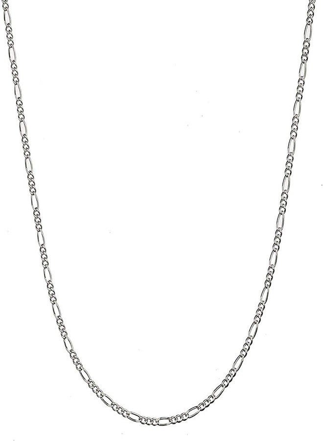 Savlano 925 Sterling Silver 2mm Italian Solid Figaro Link Chain Necklace with Gift Box for Men & Women - Made in Italy - Image 1