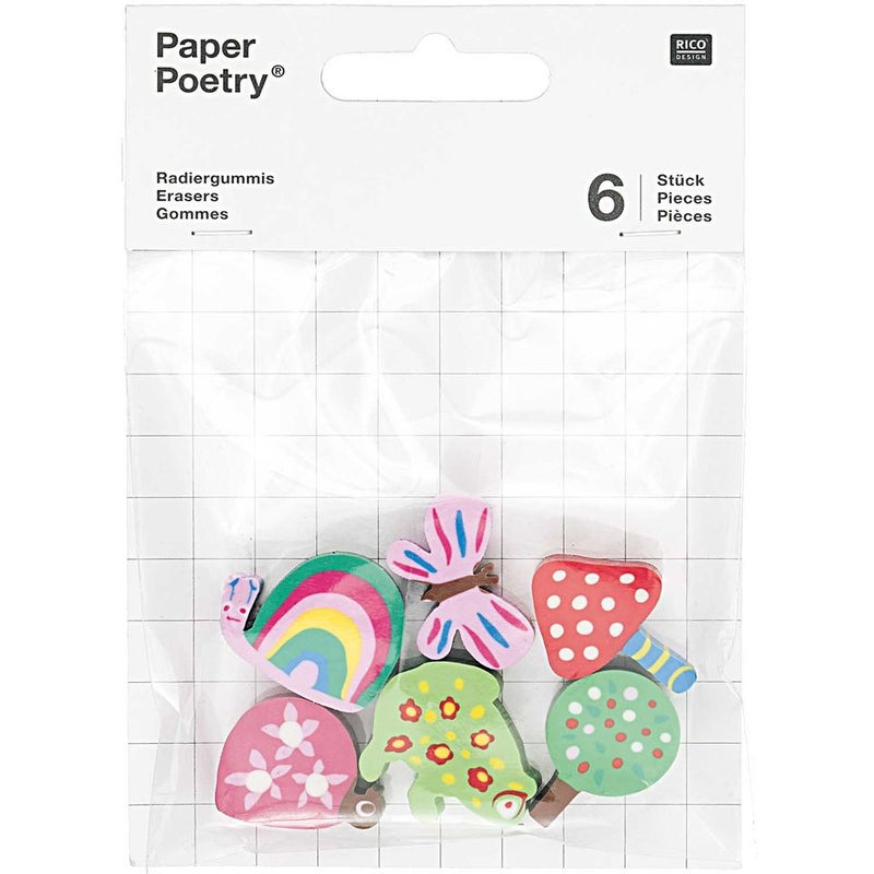 RICO DESIGN Eraser Set - Forest Animals (Set Of 6)