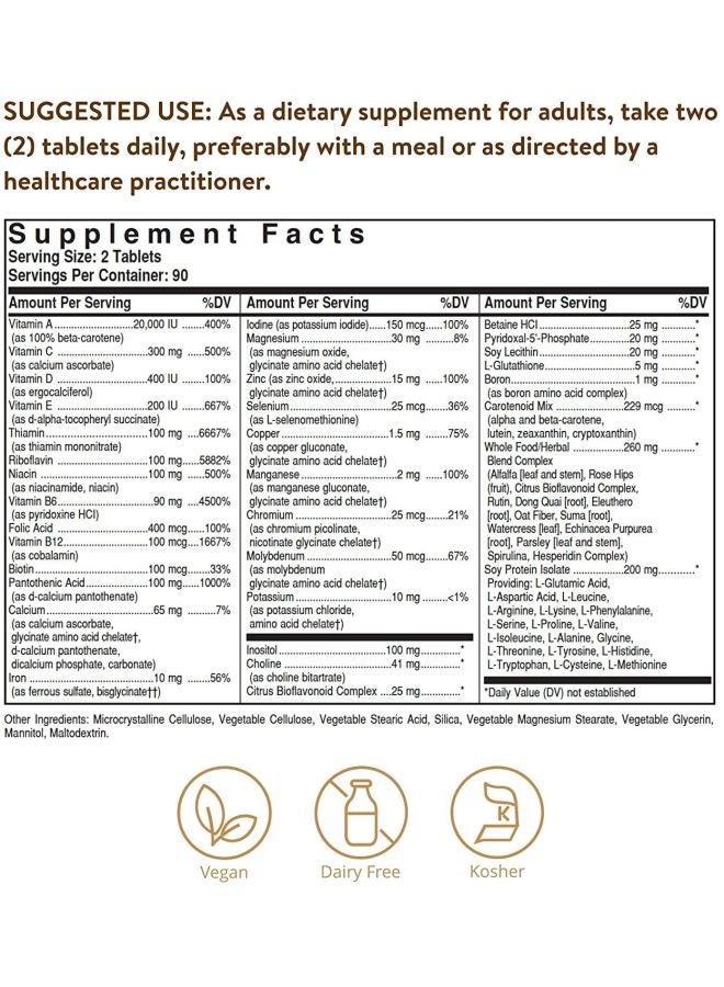 Solgar Formula VM-2000 Dietary Supplement - 180 Tablets - Image 4