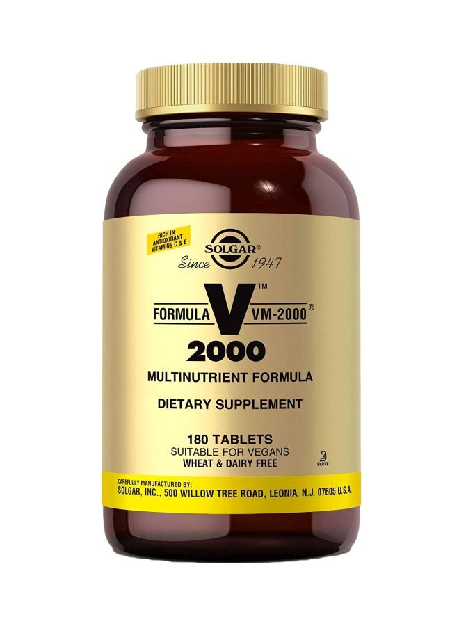 Solgar Formula VM-2000 Dietary Supplement - 180 Tablets - Image 1