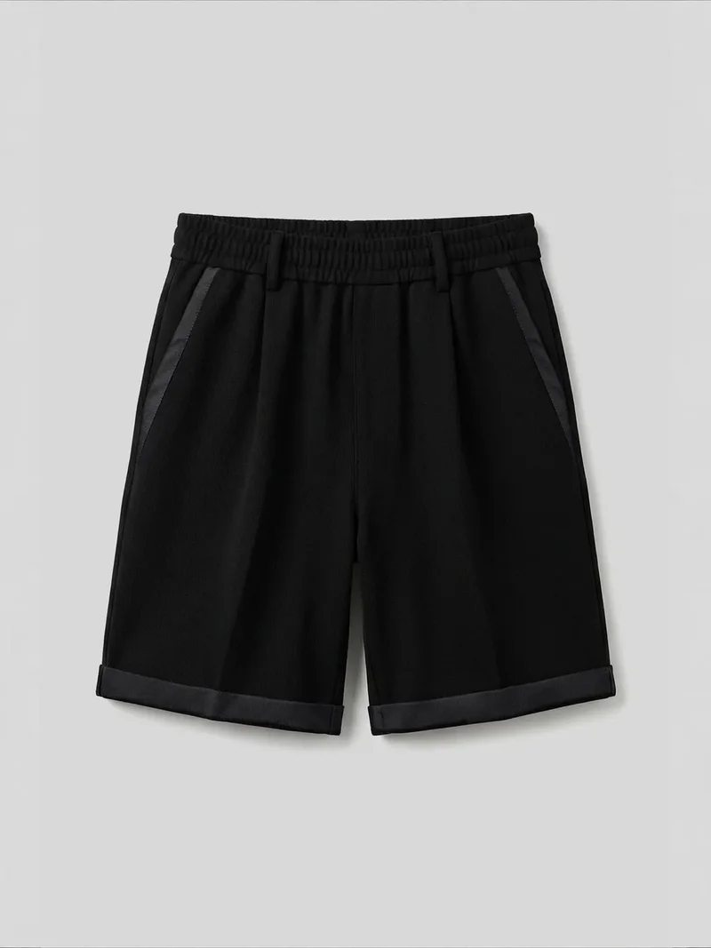 TOMMY Men's Mid Waist Wide Leg Shorts