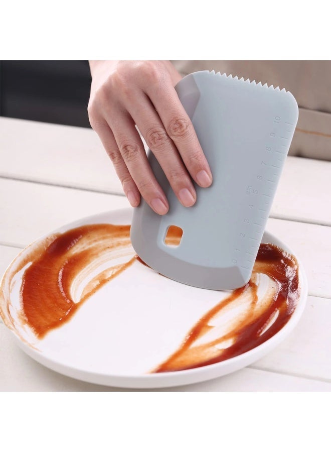 قطاعة عجين من السيليكون  قابلة لاعادة  الاستخدام تتضمن قطاعة عجين ومكشطة عجين ومعلقة سباتولا - Image 4