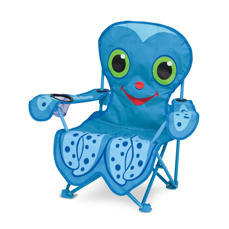 Melissa & Doug Sunny Patch Flex Octopus Folding Beach Chair For Kids (Frustration-Free Packaging) - Image 1