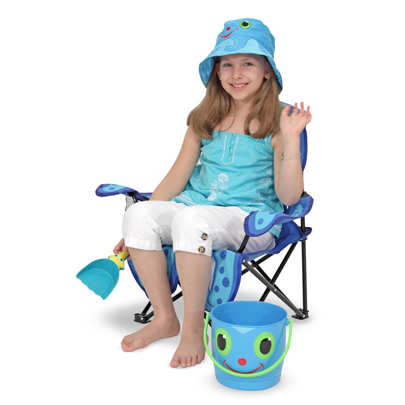 Melissa & Doug Sunny Patch Flex Octopus Folding Beach Chair For Kids (Frustration-Free Packaging) - Image 3