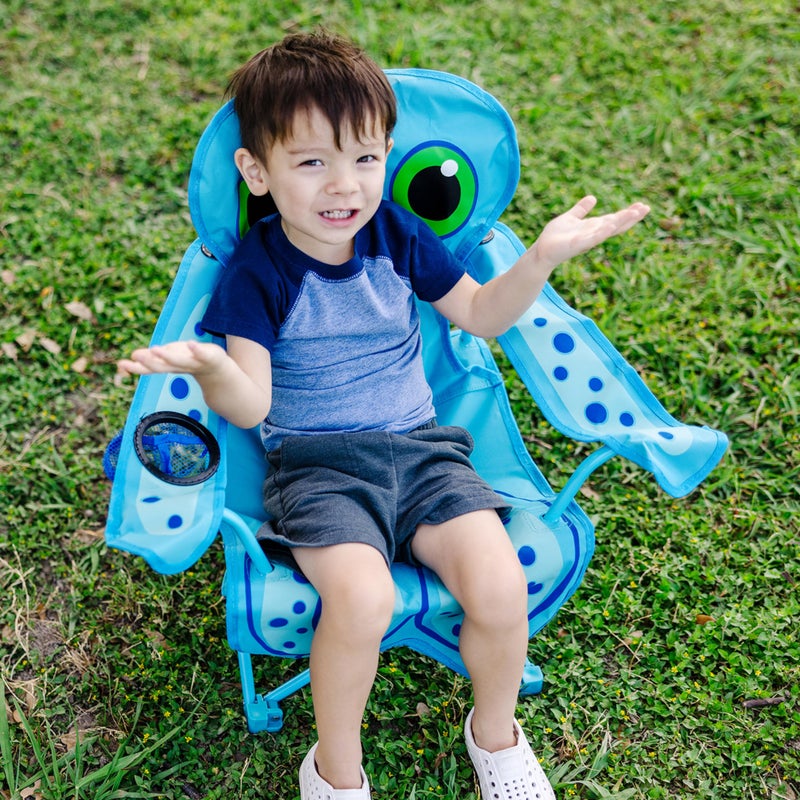 Melissa & Doug Sunny Patch Flex Octopus Folding Beach Chair For Kids (Frustration-Free Packaging) - Image 2