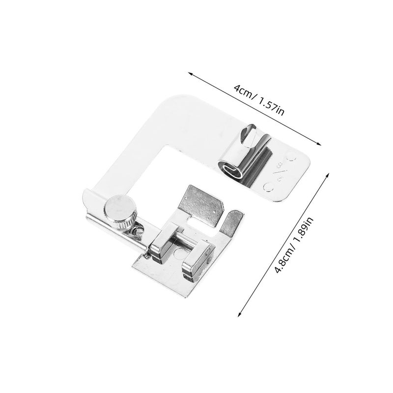 3 Pcs Universal Metal Rolled Hemmer Foot Set For Sewing Machines Multifunctional Hemmer Guide With 6mm Edge Folding Compatible For Home Sewing And Thick Fabric - Image 3