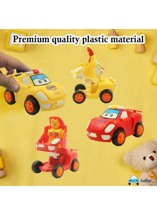 Robot Car Toyspack Of 2 Pcs Pull Back Action Car Converting Robot Toy Friction Power Toy Cars Vehicles For 3+ Years Old Kids Boys Girls (Color May Vary) - pzsku/Z8C9BB12A50195A297B1BZ/45/_/1692784125/5ac5c700-3a99-4565-b19f-a79413b47bcc