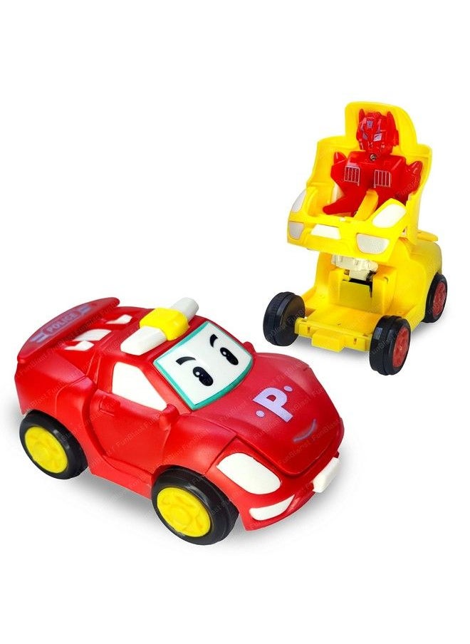 Robot Car Toyspack Of 2 Pcs Pull Back Action Car Converting Robot Toy Friction Power Toy Cars Vehicles For 3+ Years Old Kids Boys Girls (Color May Vary) - pzsku/Z8C9BB12A50195A297B1BZ/45/_/1692784128/b06948a1-4875-439c-88e4-090b2d146a16