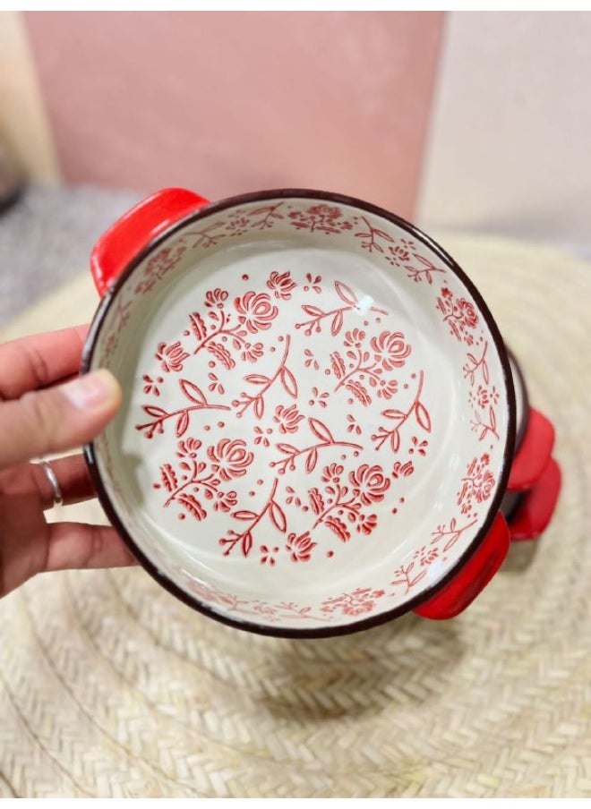 Generic 3-piece round porcelain casserole set  - Image 4