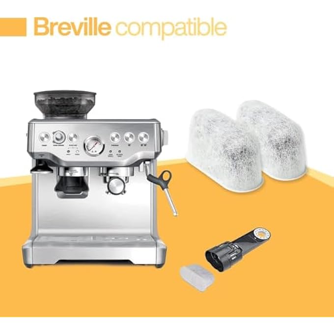 BRENSTEN 6Pack Replacement Charcoal Water Filters Compatible With Breville Bwf100 And Keurig Brewers  Premium Activated Charcoal Filters For All Breville Coffee Makers And Keurig 20  10 Machines - Image 3