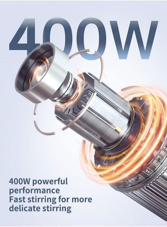 sokany خلاط يدوي متعدد الوظائف 4 في 1 ومحضر طعام ومفرمة كهربائية بقوة 400 وات SK-1721-4 أسود - Image 4