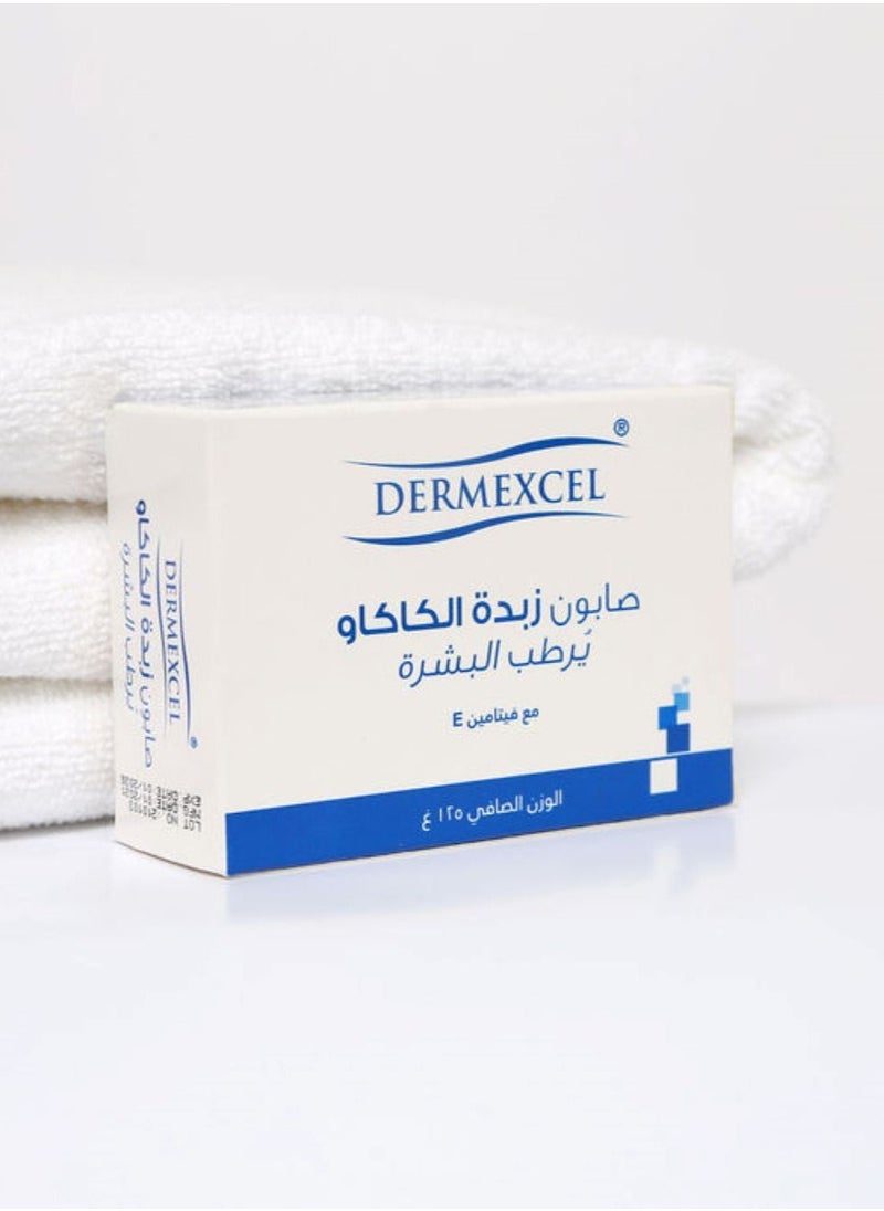 Dermexcel Cocoa Butter Soap With Vitamin E - Cocoa Butter Soap - Skin Nourishing Moisture Soap with Cocoa Butter & Vitamin E-Cocoa Butter Formula with Vitamin E Daily skin Soap  - Image 4