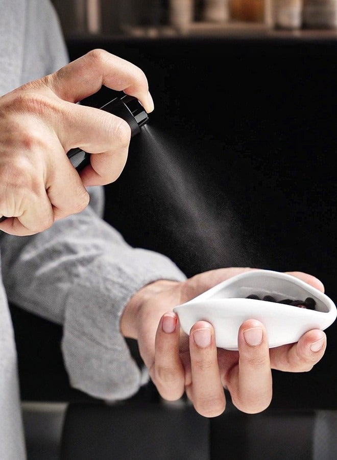 بيوينتي طقم صحن عرض حبوب القهوة الأبيض المكون من ثلاث قطع مع بخاخ وملعقة لمناظر متعددة - Image 4