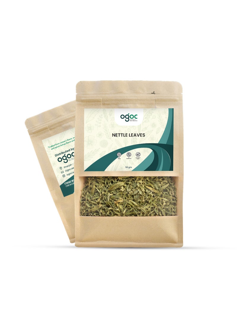 OGOC Nettle Leaves Dried Herbal Leaves Stinging Nettle Leaf Aromatic Green Leaves Traditional Culinary Herb Pantry Essential For Tea Soups Seasoning Cooking - Image 5