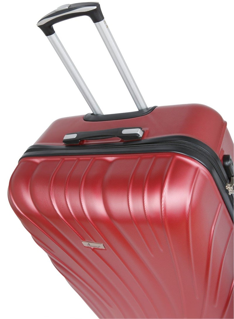 SENATOR Hard Case Travel Bag Luggage Trolley for Unisex ABS Lightweight Suitcase with 4 Spinner Wheels KH115 Burgundy - Image 5