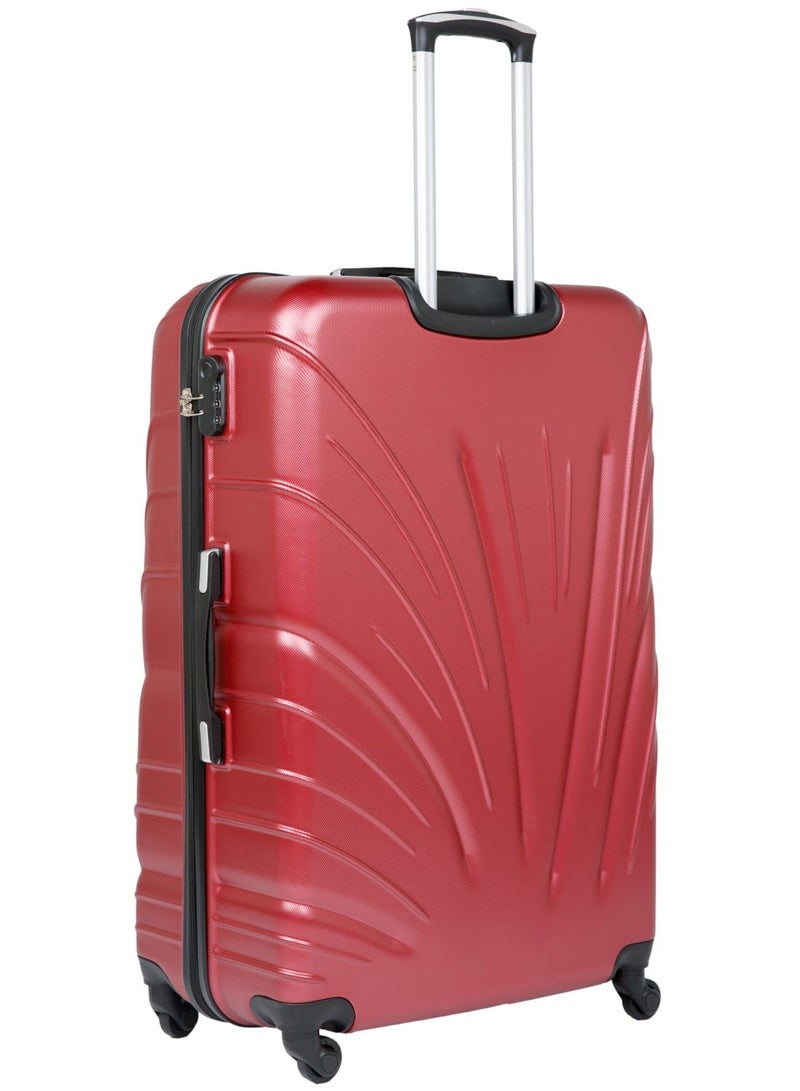 SENATOR Hard Case Travel Bag Luggage Trolley for Unisex ABS Lightweight Suitcase with 4 Spinner Wheels KH115 Burgundy - Image 3