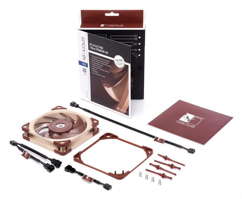 Noctua NF-A12x25 PWM, Premium Quiet Fan, 4-Pin (120mm, Brown) - Image 4