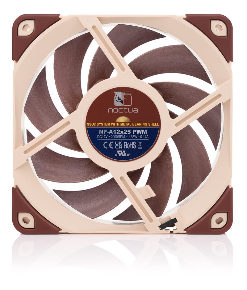 Noctua NF-A12x25 PWM, Premium Quiet Fan, 4-Pin (120mm, Brown) - Image 3