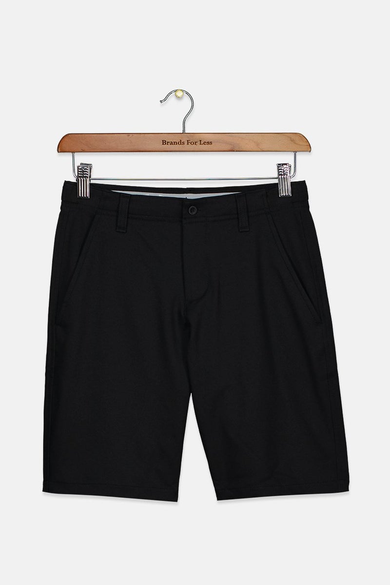 UNDER ARMOUR Kids Boy Plain Four Pocket Shorts, Black - Image 1