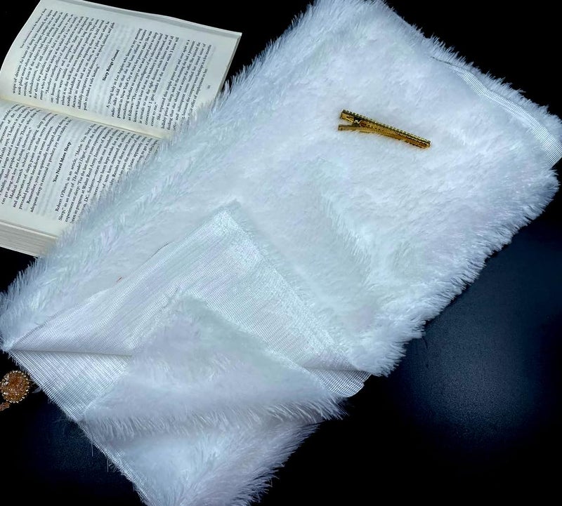PICKKART Solid Fabric For Multi-Purpose Uses - 3 Feet X 5 Feet Fur Fabric (White) - Image 3