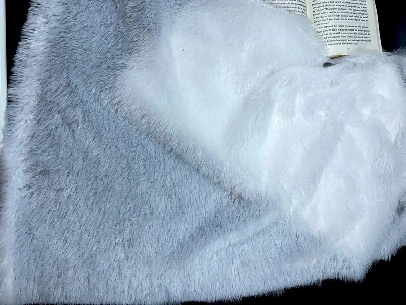PICKKART Solid Fabric For Multi-Purpose Uses - 3 Feet X 5 Feet Fur Fabric (White) - Image 2