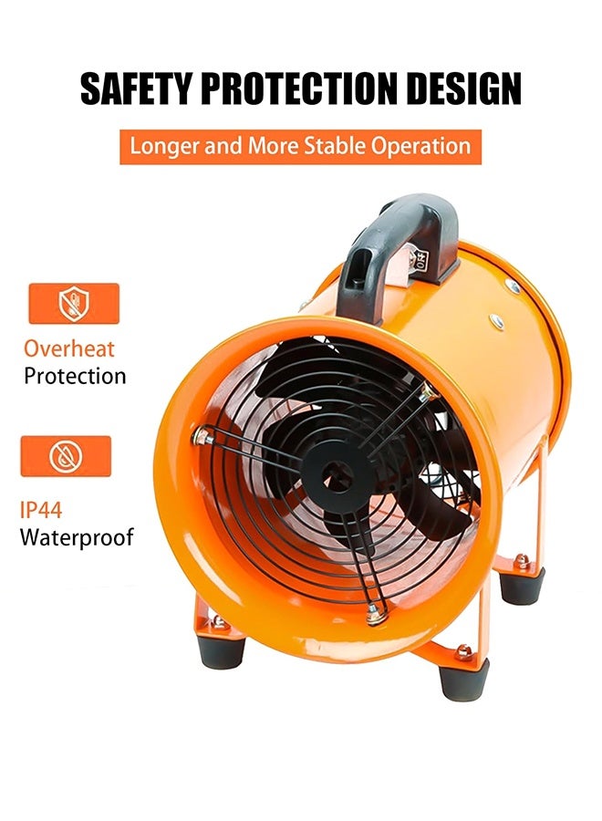 ALongDeng 12-Inch Industrial Exhaust Fan Heavy Duty Ventilation Fan with Large Airflow for Basement Garage Warehouse and Construction Sites - Image 2