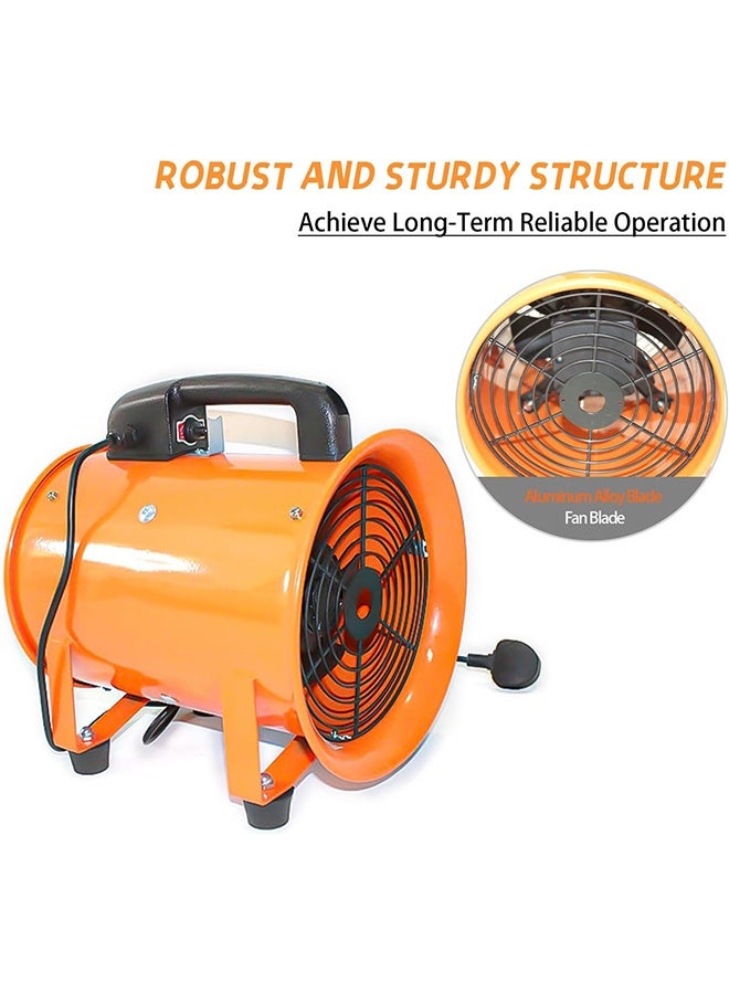 ALongDeng 12-Inch Industrial Exhaust Fan Heavy Duty Ventilation Fan with Large Airflow for Basement Garage Warehouse and Construction Sites - Image 4