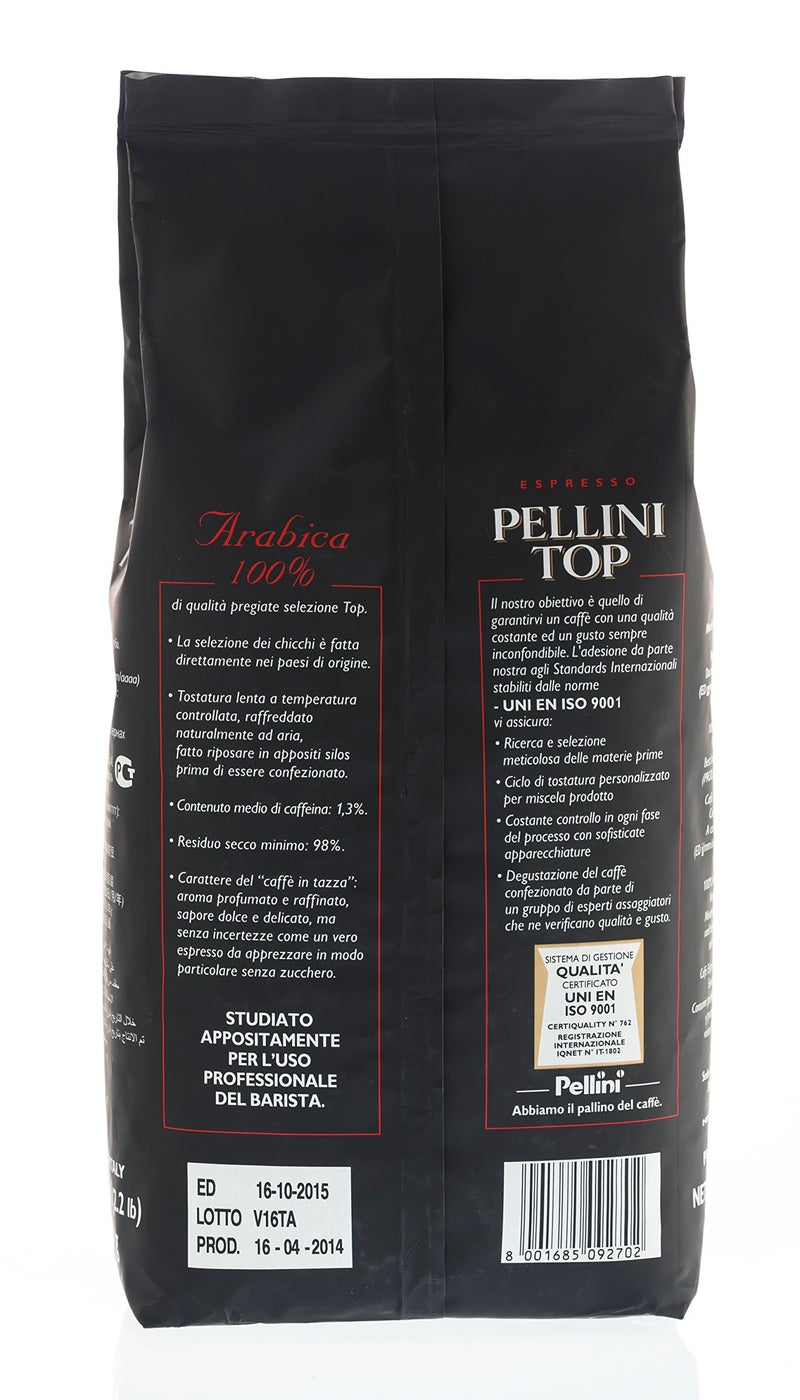 Pellini Caffe' Espresso Top 100% Arabica, 2.2 lbs Wholebean - Image 3