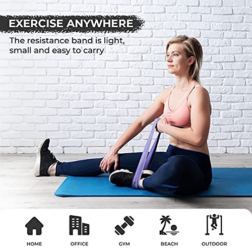 FEGSY Fabric Resistance Loop Bands for Exercise, and Workout Non Slip Hip Booty Bands for Squats, Legs, Thigh, Glutes and Butt - Ideal for Men, and Women - Green, Light - Image 5