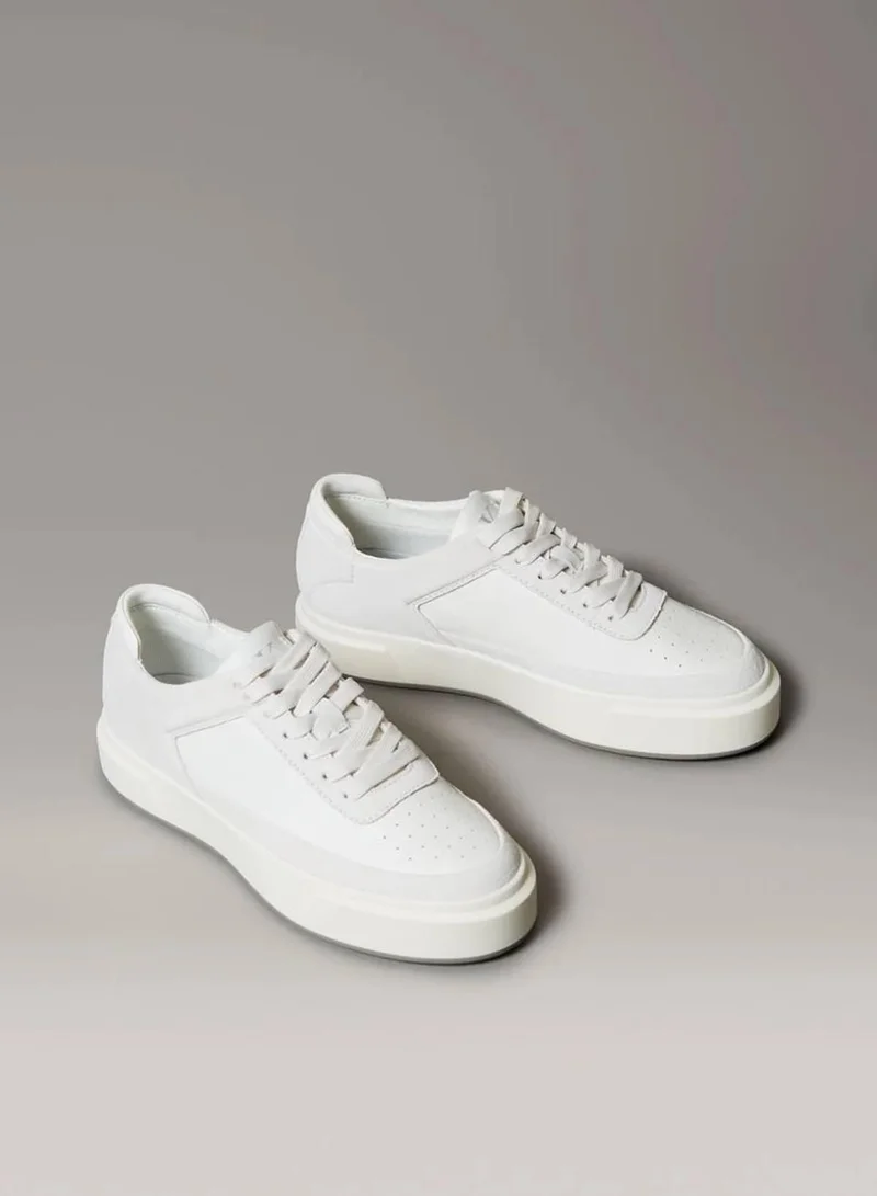 Calvin Klein Jeans Leather And Suede Signature Trainers