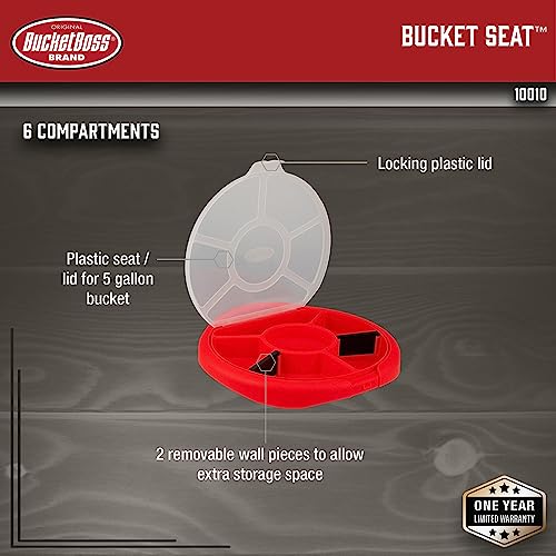 Bucket Boss - Bucket Seat Small Parts Organizer, Bucket Organization (10010) , Red - Image 2