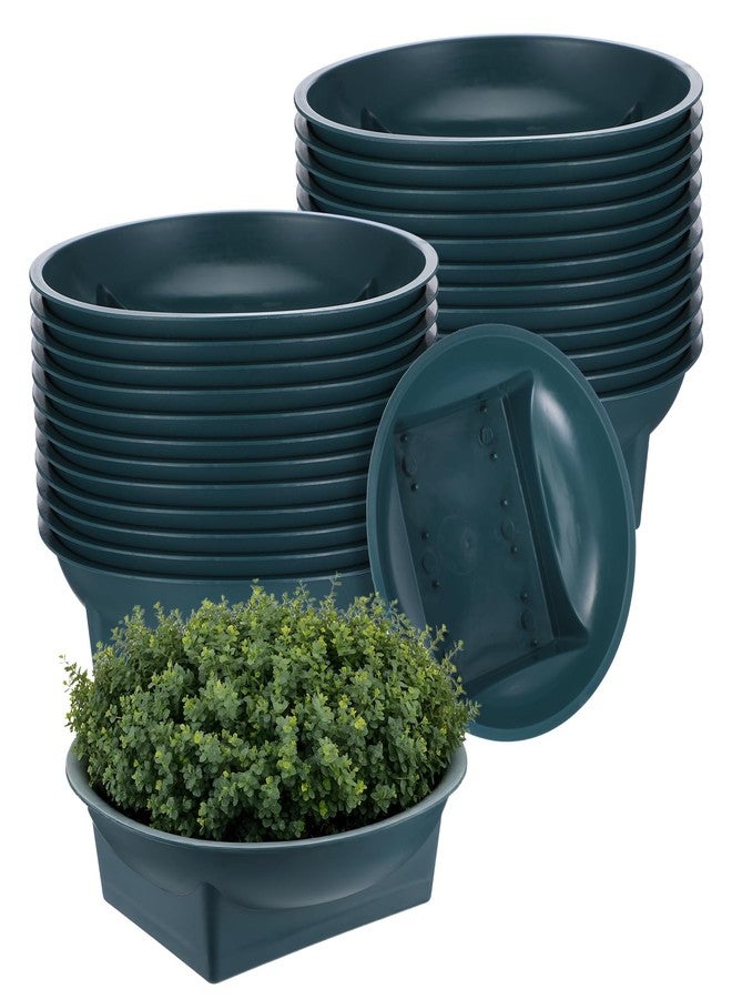 AojSup 24 Pcs Floral Supplies Green Design Bowls, Floral Foam Bowl for Flower Arrangements Florals Arrangements Supplies Containers Florist Decorative Bowl for Fresh Flower Holiday Wedding Party Decor - Image 1