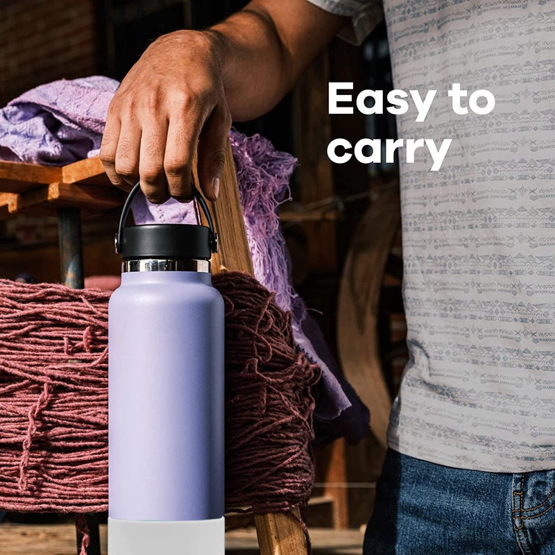 CORYTAO Boot for Hydroflask Water Bottle 32-40oz, BPA Free Bottom Silicone Sleeve Cover, Compatible with All Water Bottles with Bottom Width of 3.56in,Black, 1 Pcs - Image 4