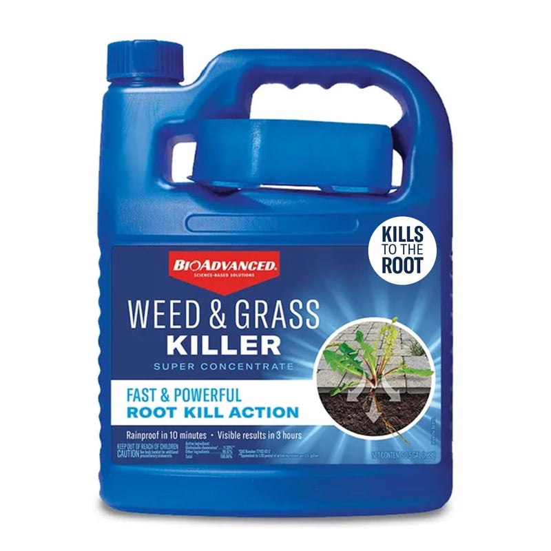 BioAdvanced Weed & Grass Killer Spray Super Concentrate - 64 fl oz Bottle - Weed Killer Spray - Visible Results in 3 Hours - Rainproof in 10 Minutes - Image 1