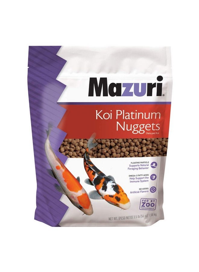 Mazuri Koi | Platinum Nuggets Nutritionally Complete Koi Fish Food | for Medium Koi - 3.5 Pound (3.5 lb.) Bag - pzsku/Z8C9CC958646ADFF5DAD6Z/45/_/1737031628/ca92df0e-2d53-4f36-a8ff-185d985d281c