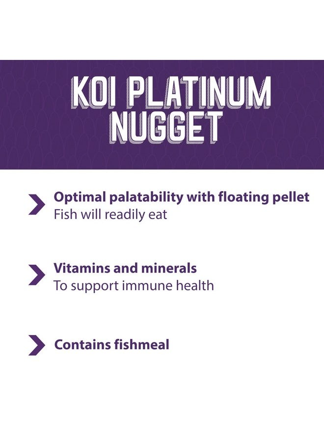 Mazuri Koi | Platinum Nuggets Nutritionally Complete Koi Fish Food | for Medium Koi - 3.5 Pound (3.5 lb.) Bag - pzsku/Z8C9CC958646ADFF5DAD6Z/45/_/1737031631/640e7dbd-7073-4c5b-97b9-6219fd22130b