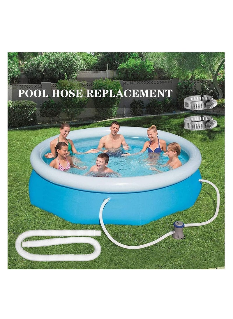 Generic - Swimming Pool Replacement Hose Kit, Pool Filter Replacement Hose for Above Ground Pools, Compatible with filter Pump 300 GPH, 330 GPH, 530 GPH, and 1000 GPH - Image 1
