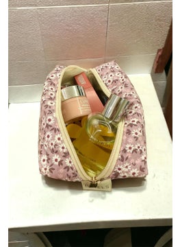 Bahels Purple Flower Makeup Bag  - Image 1
