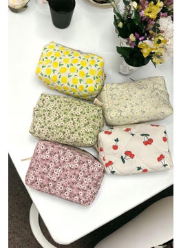 Bahels Purple Flower Makeup Bag  - Image 2