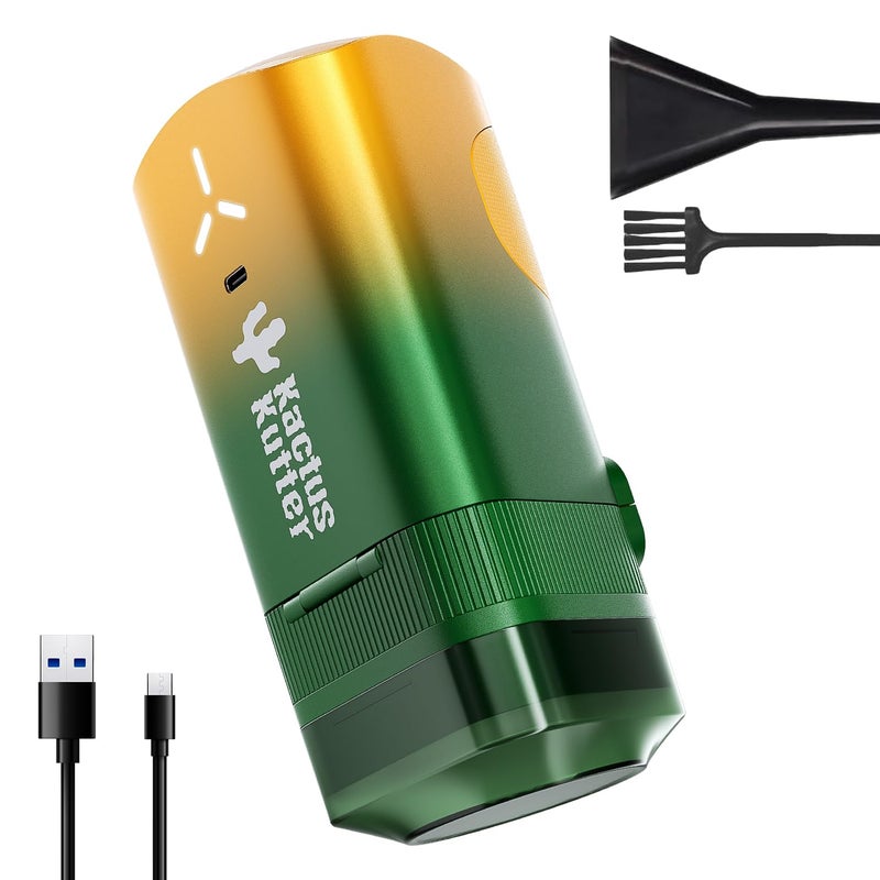 KactusKutter K2 Pro Electric Kitchen Grinder Automatic 3g Portable Spice Mill Battery Powered Rechargeable Grinder For Kitchen Grinding up to 3 Grams  Gradient Green