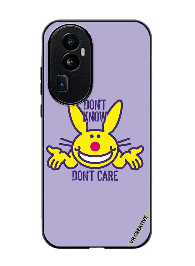 VR CREATIVE Protective Case Cover For Oppo Reno 10 Pro Plus Don't Know Don't Care Design Multicolour - Image 1