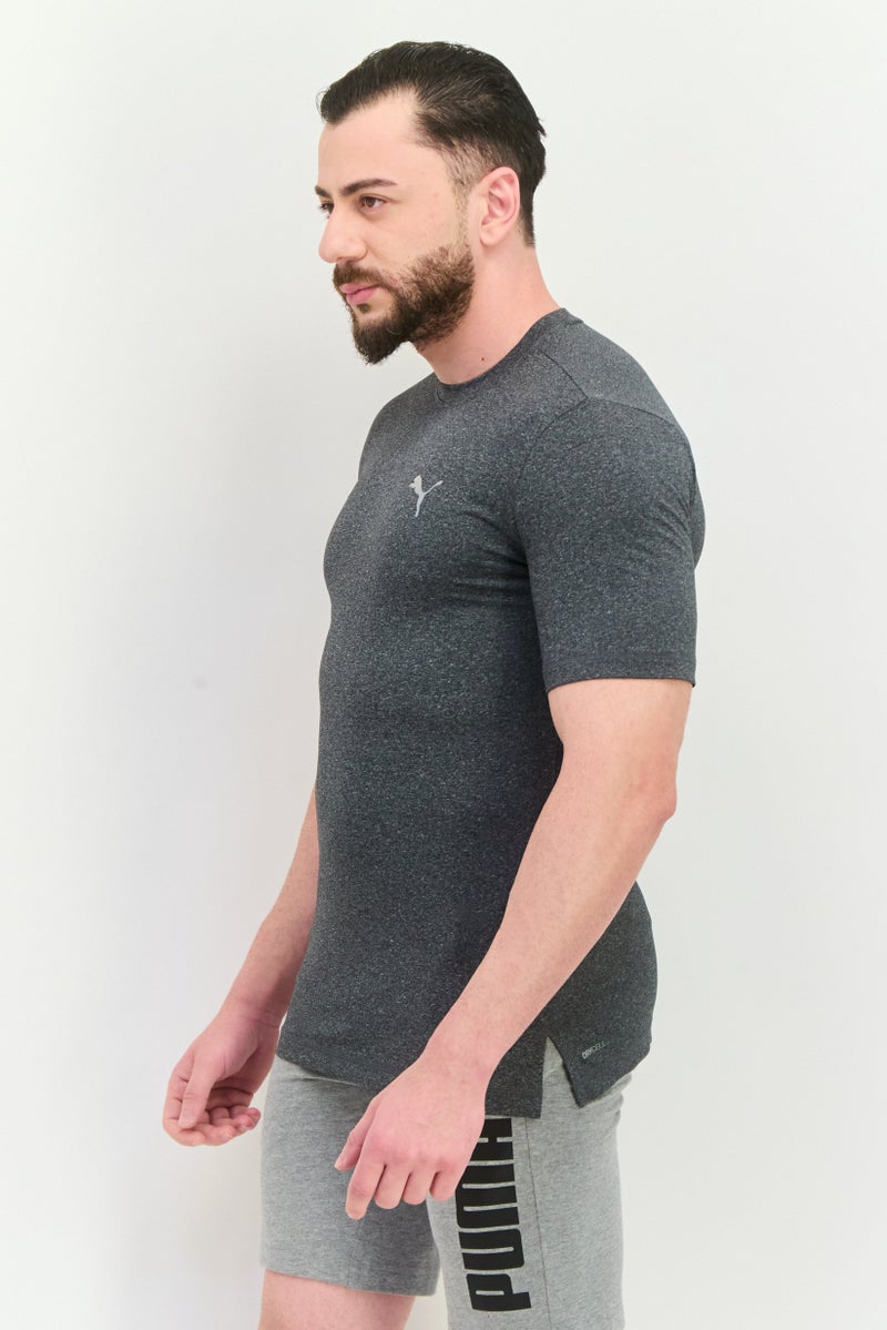PUMA Men Sportswear Fit Short Sleeve Outdoor T-Shirt, Dark Grey - Image 2