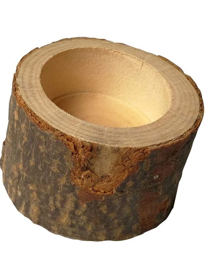 NIBEMINENT 3-Piece Wooden Candle Holder Set Brown 5x4.2cm - Image 5