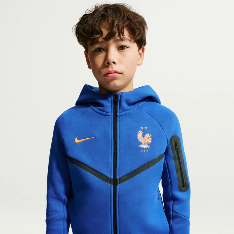 Kids' France Tech Fleece Full-Zip Hoodie