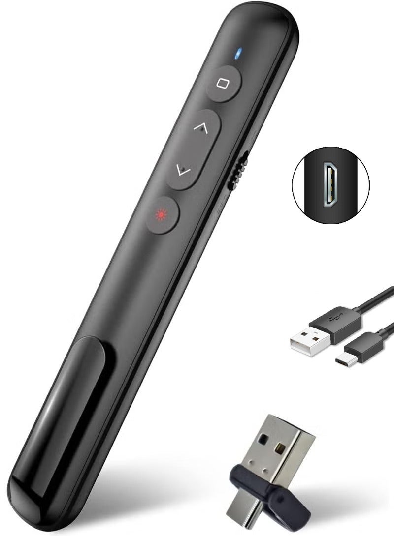 نيمبوت جهاز تحكم عن بعد للمقدم اللاسلكي، جهاز عرض تقديمي مع ارتباط تشعبي وجهاز تحكم عن بعد في مستوى الصوت جهاز عرض تقديمي لـ PowerPoint Office لجهاز Keynote/PPT/Mac/PC/الكمبيوتر المحمول (قابلة لإعادة الشحن) - Image 5