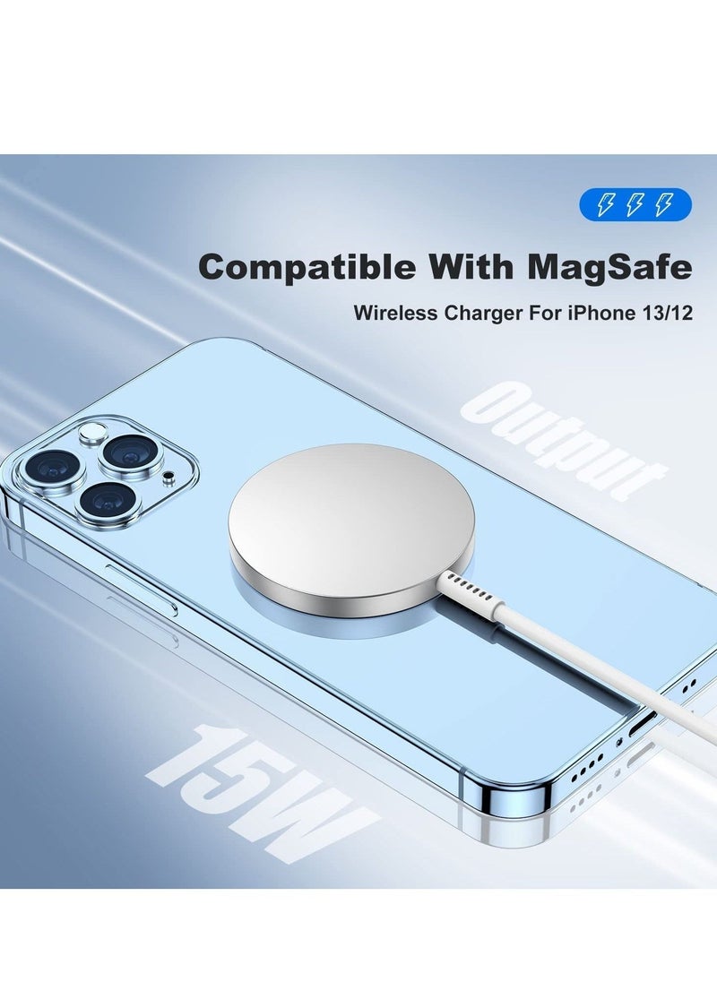 Magnetic Wireless Charger 15W Max Wireless Charging Pad,Compatible with Mag-Safe Charger for iPhone 14/13 Mini/13 Pro/13 Pro max/12 Series (No Adapter) - Image 4