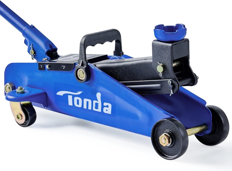 TONDA Floor Jack, Hydraulic Portable Car Lift Jack, 2 Ton (4,000 lb) Capacity, Blue - Image 1