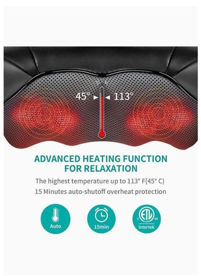 Arabest Neck Back Massager, Shoulder Massager with Heat, Deep Tissue 3D Kneading Pressure Shiatsu Electric Massage for Muscle Pain for Office Chair Car  - Image 4