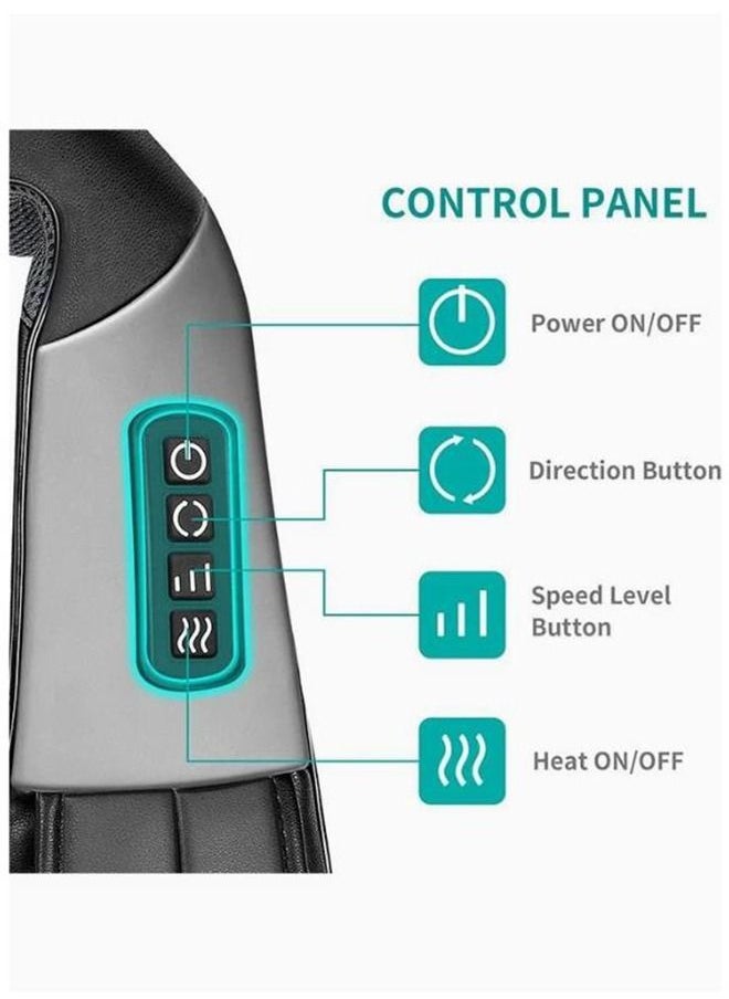 Arabest Neck Back Massager, Shoulder Massager with Heat, Deep Tissue 3D Kneading Pressure Shiatsu Electric Massage for Muscle Pain for Office Chair Car  - Image 3