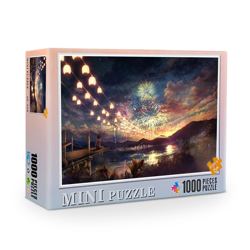 Jigsaw Puzzle 1000 Pieces Toys Adult Mini Decompression Anime Hell Paper Intellectual Puzzle Manufacturer - Image 1